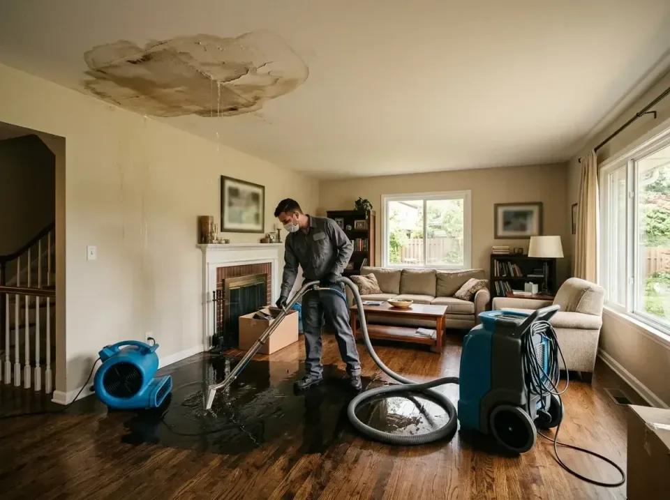 attic-pipe-burst-ceiling-drip-008 — frequently asked questions, Water Damage Restoration & Carpet Care in Pecan Plantation,…